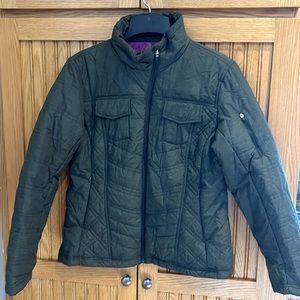 Title Nine Moto Puffer Quilted Full Zip Up Jacket Sz L